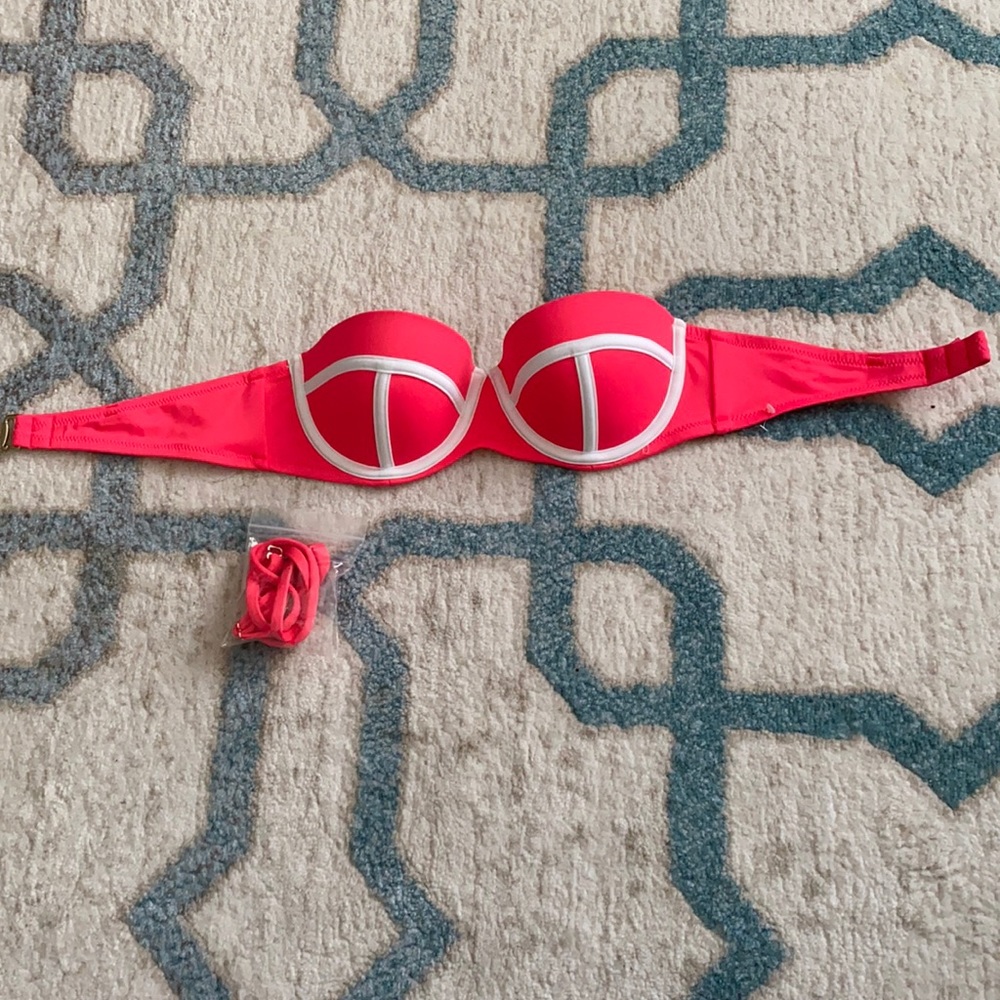 Victoria secret hot pink bikini top size 34B nwot